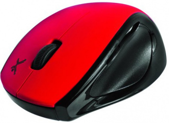Mouse Perfect Choice Óptico PC-044215, Inalámbrico, USB, 1600DPI, Negro/Rojo 