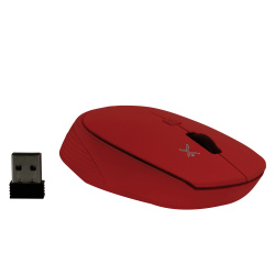﻿Mouse Perfect Choice Root, RF Inalámbrico, 1600DPI, Rojo 