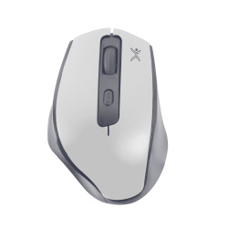 Mouse Ergonómico Perfect Choice Claymore, Inalámbrico, RF Inalámbrica/Bluetooth, 1200DPI, Blanco/Gris 