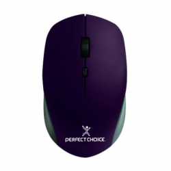 Mouse Perfect Choice Óptico PC-045113, Inalámbrico, USB, 2200DPI, Morado 