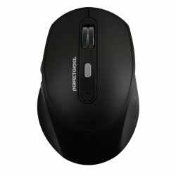 Mouse Perfect Choice Óptico PC-045144, Inalámbrico, USB, 1600DPI, Negro 