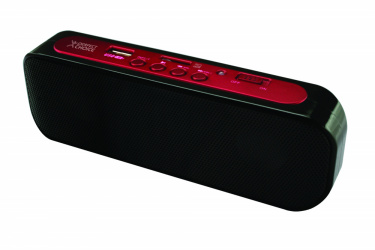 Perfect Choice Bocina Portátil Recargable PC-111931-1, Alámbrico, 3W RMS, USB 2.0, Negro/Rojo 
