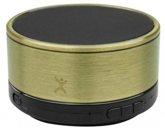 Perfect Choice Bocina Cilindro Bluetooth, Inalámbrico, 1.0, 2.5W RMS, USB 2.0, Negro/Oro 