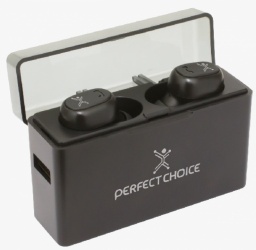 Perfect Choice Audífonos Intrauriculares con Micrófono PC-112976, Inalámbrico, Bluetooth, Negro 