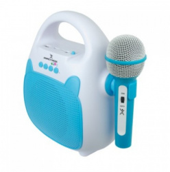 Perfect Choice Bocina Karaoke Perfect Sing, Bluetooth, Inalámbrico, 5W RMS, Azul/Blanco 