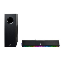 Perfect Choice Barra de Sonido con Subwoofer Emphoria, Bluetooth, Alámbrico/Inalámbrico, 2.1 Canales, 70W RMS 