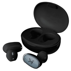 Perfect Choice Audífonos Intrauriculares con Micrófono Shell, Inalámbrico, Bluetooth, USB, Negro 