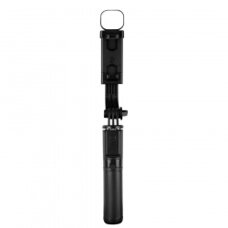 Perfect Choice Selfie Stick PC-120414, 80cm máx, con Botón Obturador, Negro 