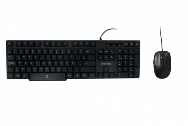 Kit de Teclado y Mouse Perfect Choice PC-200987, Alámbrico, USB, Negro, Resistente a Derrames (Español) 