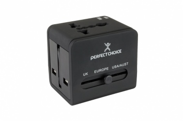 Perfect Choice Cargador y Adaptador de Conectores para Viaje PC-240341, 100 - 240V, Negro 