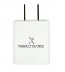 Perfect Choice Cargador de Pared PC-240372, 5V, USB, Blanco 