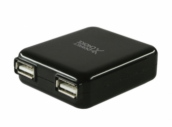Perfect Choice Adaptador de Corriente con Salidas USB, 150mAh, Negro 