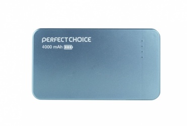 Cargador Portátil Perfect Choice Power Bank PC-240754, 4000mAh, Azul 