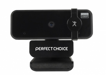 Perfect Choice Webcam PC-320500, 2MP, 1920 x 1080 Pixeles, USB 3.0, Negro 