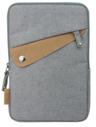 Perfect Choice Funda de Poliester para iPad Mini/Tablet 7'', Gris 