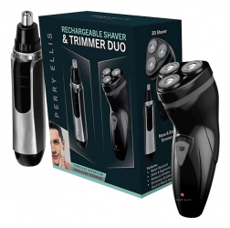 Perry Ellis Rasuradora PER-PM214, Recargable, 3 Piezas 