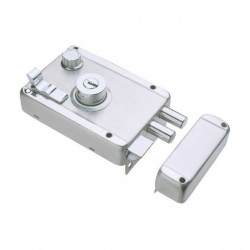 Philips Cerradura de Sobreponer 4200IFAS6DAI, Derecha, 2 Barras, Cromo ― incluye llaves 