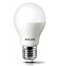 Philips Foco LED 431668, Luz Cálida, Base E27, 6.5W, 600 Lúmenes, Blanco, Ahorro de 85%, 4 Piezas 