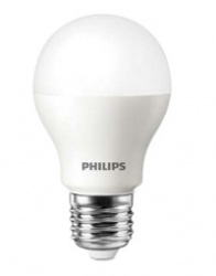 Philips Foco LED 457796, Luz Cálida, Base E26/E27, 7W, 600 Lúmenes, Blanco, Ahorro de 85% 