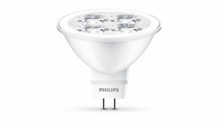 Philips Foco LED MR16, Luz Blanco Frío, Base GU5.3, 5W, 435 Lúmenes, Blanco, Ahorro de 86% 