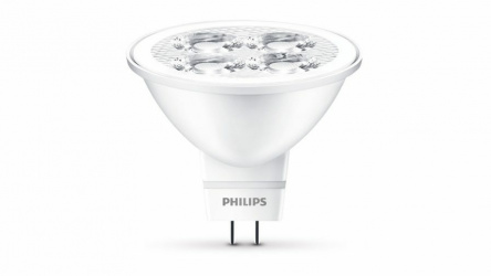 Philips Foco LED MR16, Luz Blanco Frío, Base GU5.3, 5W, 435 Lúmenes, Blanco, Ahorro de 86% 