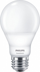 Phillips Foco LED SceneSwitch, Luz Blanca/Cálida, Base E26, 9W, 800 Lúmenes, Blanco, Equivale a un Foco Tradicional de 60W 
