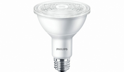 Philips Foco LED PAR30 S/L, Luz Blanca, Base E26, 12W, 880 Lúmenes, Blanco, Ahorro de 86.6% vs Foco Tradicional de 90W 