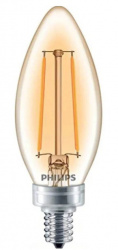 Philips Foco LED Tipo Candil Vintage LED, Luz Cálida, Base E12, 2.5W, 180 Lúmenes, Ahorro de 90% 