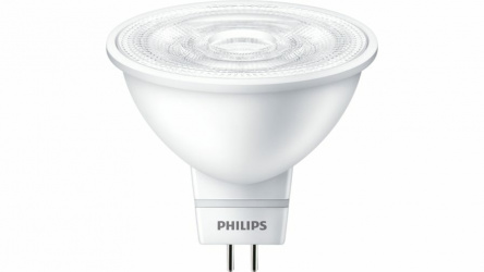 Philips Foco LED MR16, Luz Cálida, Base GU5.3, 4.5W, 400 Lúmenes, Blanco, Ahorro de 86% 