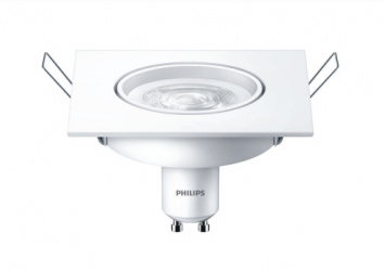 Philips Foco LED LEDspot, Luz Blanco Frío, Base GU10, 5W, 350 Lúmenes, Blanco 