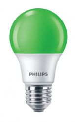 Philips Foco LED 929001998571, Luz Verde, Base E27, 8W, Blanco 
