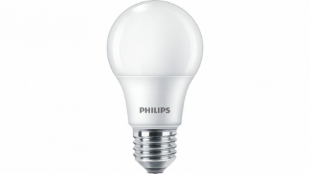 Philips Foco LED Ess, Luz Cálida, Base E27, 8W, 800 Lúmenes, Blanco, Ahorro de 86% vs Foco Tradicional 60W 