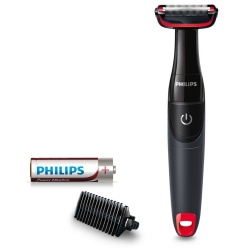 Phillips Depiladora Bodygroom series 1000, 2 Pasos, Negro/Rojo 
