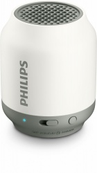 Philips Bocina BT50W/37, Bluetooth, 3.5mm, Alámbrico/Inalámbrico, 2W RMS, Blanco/Gris 