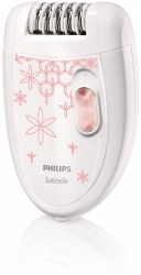 Philips Depiladora Satinelle Essential, 2 Velocidades, Rosa/Blanco 