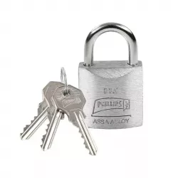 Philips Candado de Gancho 115 de Latón/Acero, 26mm, 12 Piezas 