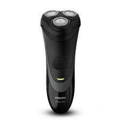 Philips Rasuradora S1520/04, 3 Cabezales, Negro/Gris 