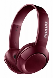 Philips Audífonos SHB3075RD/00, Bluetooth, Inalámbrico, USB, Rojo 
