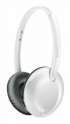 Philips Audífonos con Micrófono SHB4405WT/00, Alámbrico, Bluetooth, Blanco 