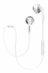 Philips Audífonos Intrauriculares con Micrófono SHB5250WT/00, Inalámbrico, Bluetooth, Blanco 