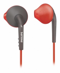 Philips Audifonos Intrauriculares Deportivos ActionFit, Alámbrico, 1 Metro, 3.5mm, Gris/Naranja 