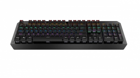 Teclado Gamer Philips G413 Momentum RGB, Teclado Mecánico, Switch Cian, Alámbrico, Negro (Inglés) 