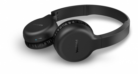 Philips Audífonos con Micrófono TAH1205BK/00, Bluetooth, Inalámbrico, Negro 