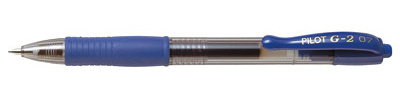 Pilot Bolígrafo G2-5 Gel Ink, Azul, 12 Piezas 