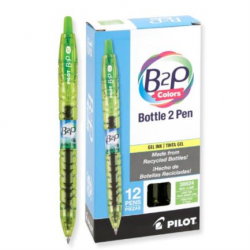 Pilot Bolígrafo B2P Colors, Punto Fino de 0.7mm, Paquete de 12 Piezas, Verde 