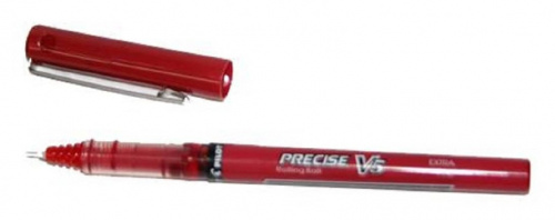 Pilot Bolígrafo Precise V5, Punto Extra Fino 0.5mm, Rojo, 12 Piezas 