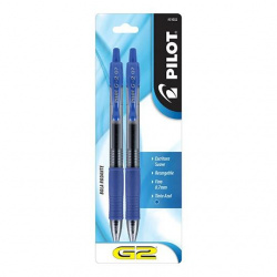 Pilot Bolígrafo Retráctil EMP-436, Punto Fino 0.7mm, Azul, 2 Piezas 