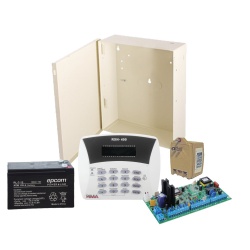 Pima Kit de Alarma Hunter8 de 8 Zonas, Inalámbrico - incluye Panel de Alarma/Teclado/Gabinete/Batería/Transformador 