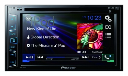Pioneer Autoestéreo Multimedia/DVD para AV 2-Din con Pantalla Táctil 6.2'', Bluetooth 