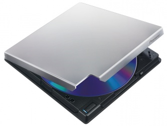 Pioneer Slim BDR-XD05S Quemador de Blu-Ray, BD-R 6x / BD-ROM 6x, Externo, Negro/Plata 